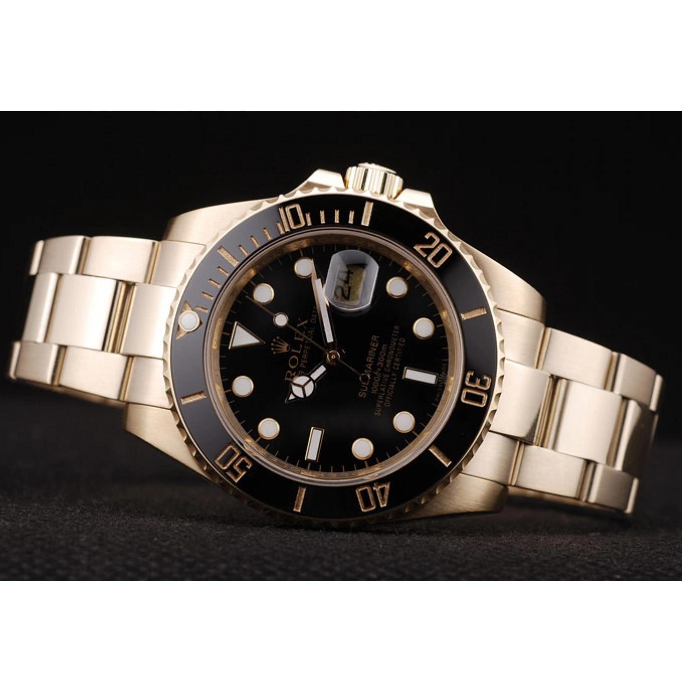 Rolex copies cheap Ceramic Submariner 98231 Black Bezel Rolex Dial Black 0629